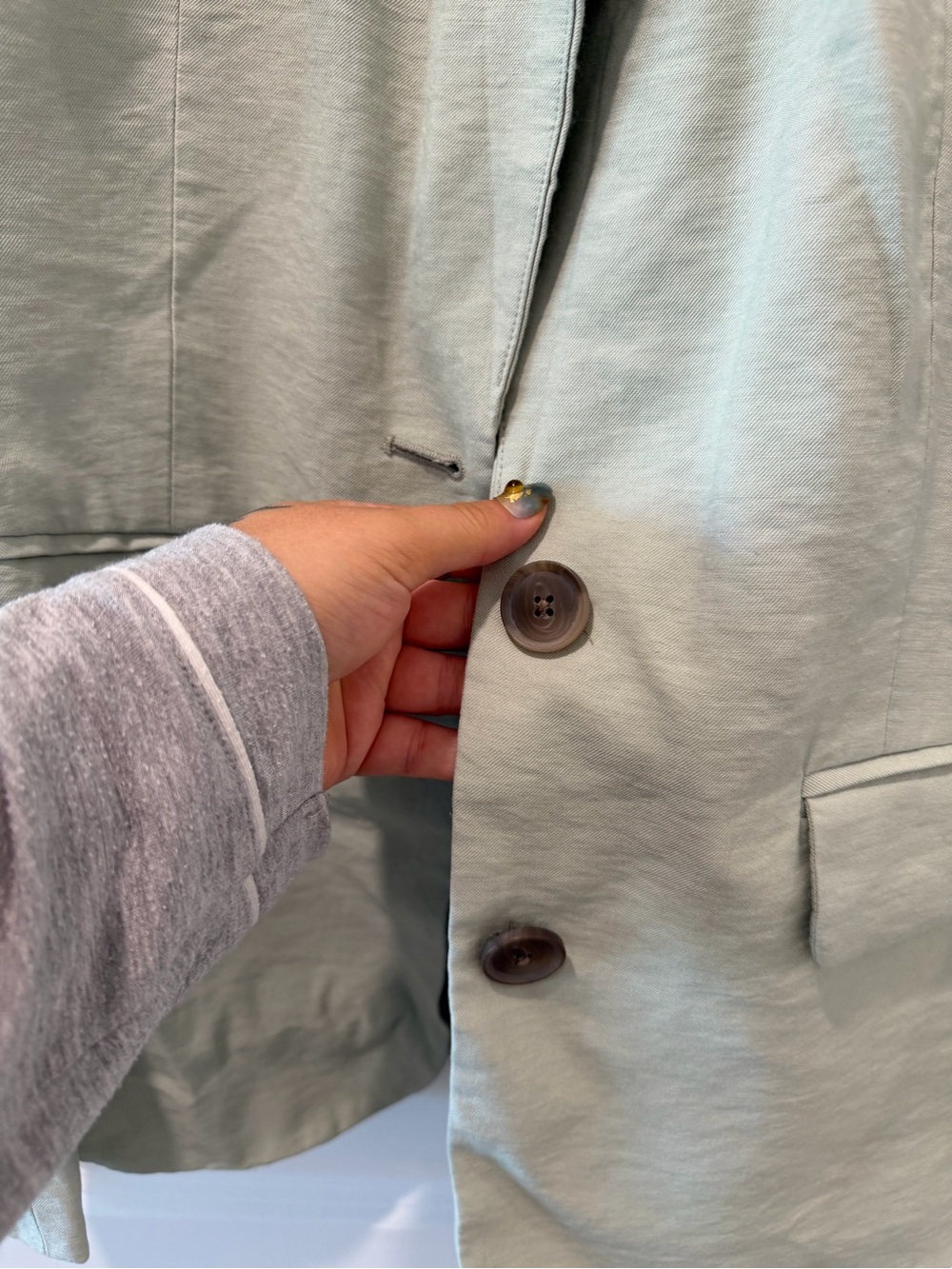 a new day Light Mint Green Single-Breasted Blazer - Picture 3 of 6